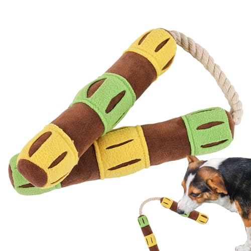 maddd Schnüffelspielzeug für Hunde, quietschendes Hundespielzeug - Interaktive Plüsch-Leckerli-Spielzeuge | Weiches Haustierspielzeug für kleine, mittelgroße und große Hunde, Spielzeug mit von maddd