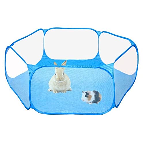 Faltbares Laufgitter für Katzen, Kaninchen, Hamster, für drinnen und draußen, tragbar, Blau Faltbares Laufgitter für Katzen, Kaninchen, Hamster, für drinnen und draußen, tragbar, Blau von madeokoltd