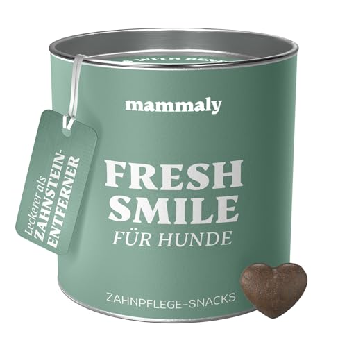 mammaly für Hunde Fresh Smile Zahnpflege Snack, Zahnpflege Hund, gegen Hund Mundgeruch, Fressnapf Innovation Award - ca. 90 Snacks von mammaly