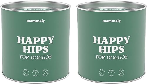 mammaly Happy HIPS Gelenk Snacks mit Grünlippmuschel Hund, Leckerli statt Gelenktabletten Hund, Unterstützt Knochen und Gelenke Hund, msm Hund, Kurkuma Hund - ca. 220 Snacks von mammaly