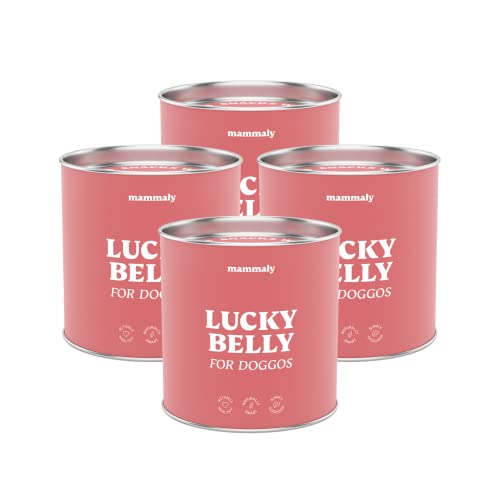 mammaly Lucky Belly für Hunde Verdauungssnacks mit Probiotika Hund, Heilmoor für Hunde, Alternative zu Heilerde für Hunde und Kohletabletten Hund, Hund Darmflora aufbauen, ca. 440 Snacks von mammaly