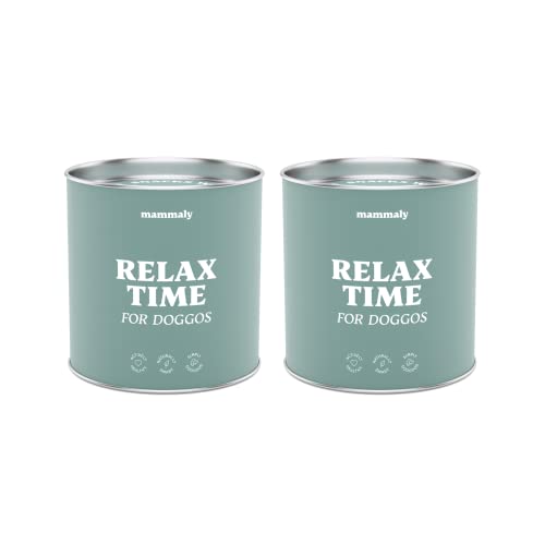 mammaly 2X Relax Time Leckerli mit Baldrian für Hunde (650g) Anti-Stress & Entspannungsmittel als leckere Snacks (Zitronenmelisse, Casein, Vitamin E + Probiotika) Seelenruhe & Beruhigung Hund von mammaly