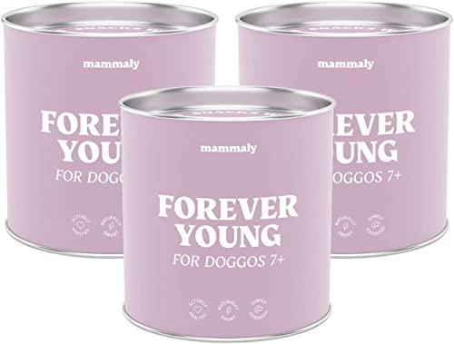 mammaly Forever Young 3X Grünlippmuschel Vital-Komplex mit Ginko + Mineralstoffe + Kurkuma für alte Hunde - Gelenktabletten Vitalität & Magen Darm mit Bierhefe & Probiotika Hund Senior als Snacks mammaly Forever Young 3X Grünlippmuschel Vital-Komplex mit Ginko + Mineralstoffe + Kurkuma für alte Hunde - Gelenktabletten Vitalität & Magen Darm mit Bierhefe & Probiotika Hund Senior als Snacks von mammaly