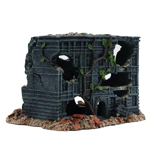 manhegari Aquarium- -Höhle – Aquarium-Unterschlupf – realistisches Wasserlebenshaus, Handwerk für Reptilien-Lebensraum, Zubehör, Ornament von manhegari
