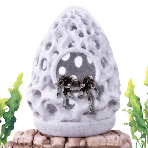 manhegari Aquariumhöhle – Aquarium Felsenhöhle Fischhaus – poröser Stein Ornament, sicherer Lebensraum Unterschlupf für Klettern, Ausruhen, Spielen, Verstecken von manhegari