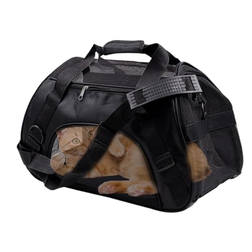 manhegari Haustierträger für Katze, Hundeträgertasche | Faltbarer Katzenbeutel Transporthundträger | Tragbares atmungsaktives Traget Gehäuse, verstellbar von manhegari