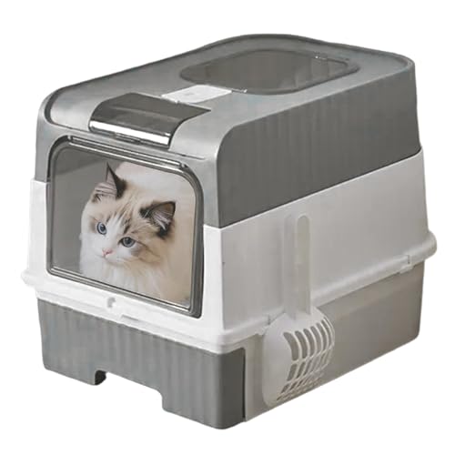 manhegari Katzenklos, Große Katzentoilette Mit Geruchskontrolle, Geruchsneutralisierendes Hauben-Katzenklo Klappbar Mit Schaufel Für Innenbereich, Ecke & Unterwegs manhegari Katzenklos, Große Katzentoilette Mit Geruchskontrolle, Geruchsneutralisierendes Hauben-Katzenklo Klappbar Mit Schaufel Für Innenbereich, Ecke & Unterwegs von manhegari