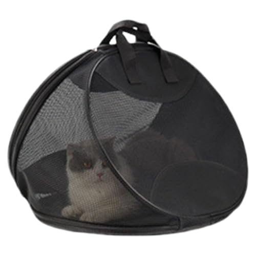 manhegari Katzentrage | Tragbare Mesh-Haustiertasche,Leichte Atmungsaktive Tragetasche Für Welpen, Kätzchen, Outdoor, Wanderungen Und Reisen Mit Kleinen Hunden von manhegari