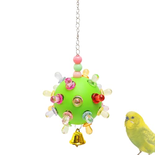 manhegari Kauspielzeug für Vögel, buntes Planeten-Design, gegen Langeweile, Käfigzubehör, Training, Forager Ball mit Glocke für afrikanisches Grau manhegari Kauspielzeug für Vögel, buntes Planeten-Design, gegen Langeweile, Käfigzubehör, Training, Forager Ball mit Glocke für afrikanisches Grau von manhegari
