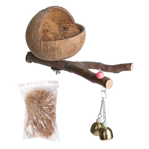 manhegari Kokosnuss Shell Vogelnest, Natürliche Kokosnussschale Vogelnest, Hängende Vogelnesthöhlen Kokos Gehäuse Vogel Nest Mit Zweigen Und Kokosraspeln manhegari Kokosnuss Shell Vogelnest, Natürliche Kokosnussschale Vogelnest, Hängende Vogelnesthöhlen Kokos Gehäuse Vogel Nest Mit Zweigen Und Kokosraspeln von manhegari
