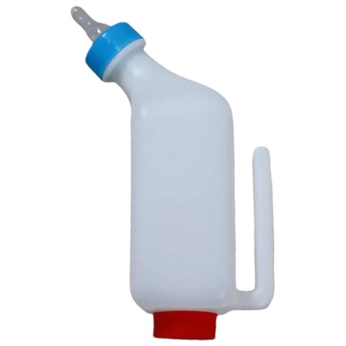 manhegari Lämmerflasche Milchflasche, Lamm Milchflasche Tragbar, Ziegenmilch Flasche Aufzuchtflasche Mit Sauger Und Griff, Nursing Fütterung Flasche Für Schafe Hunde Katzen von manhegari