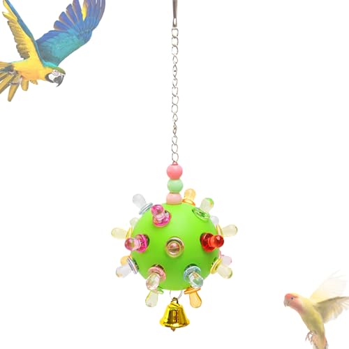 manhegari Papageienspielzeug für mittlere Vögel, Vogelkauspielzeug - Planet Design Shotet Kauspielzeug,Erleichterung Langeweile Forager Ball Training Käfigzubehör für Home & Cockatiels von manhegari
