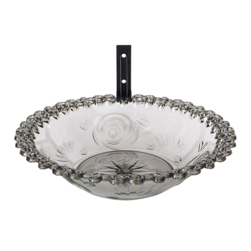 manhegari Vogeltränke - 22,9 cm Baumhalterung Vogeltränke Schüssel für draußen | Blumenförmiges Wasserbecken, Tierfutterstation Statue Dekoration für Hof, Terrasse, Balkon, Innenhof, Hinterhof von manhegari