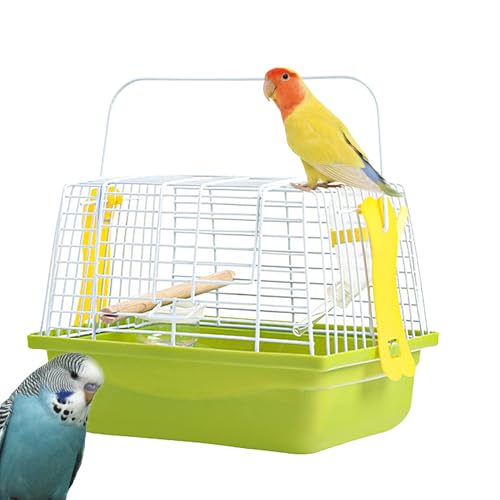 manhegari Vogeltransportkäfig Transportbox Für Vögel Und Kleintiere Tragbar Vogelkäfig Für Papageien Leichter Vogelträger-Transportkäfig Vogelträger Reisetasche Mit Tragegriff von manhegari