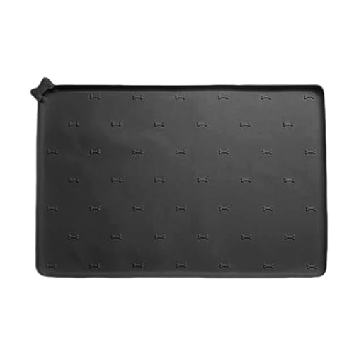 manhegari Wassernapf-Matte | Kätzchen-Futterunterlage | 60 x 40 cm Silikon rutschfest faltbar schnell trocknend Anti-Verschütten Futtermatte für Küche Boden Indoor Haustiere von manhegari