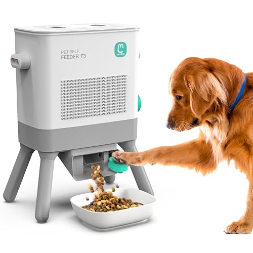 Maother Selbstfütterer für Hunde, 8 l, große Kapazität, Schwerkraft-Futterspender für Hunde und Katzen, Trockenfutter-kompatibler Tierfutterspender, trainieren Sie Haustiere zum Selbstfüttern von maother