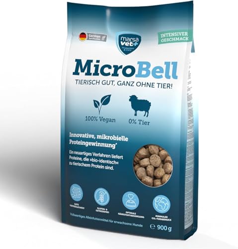 Marsavet Veganes Premium Trockenfutter MicroBell – 900g. Monoprotein-Hundefutter mit mikrobiellen Proteinen, geeignet für Vegetarier, Allergiker und empfindliche Hunde. Vegan, gluten- und getreidefrei Marsavet Veganes Premium Trockenfutter MicroBell – 900g. Monoprotein-Hundefutter mit mikrobiellen Proteinen, geeignet für Vegetarier, Allergiker und empfindliche Hunde. Vegan, gluten- und getreidefrei von marsavet+