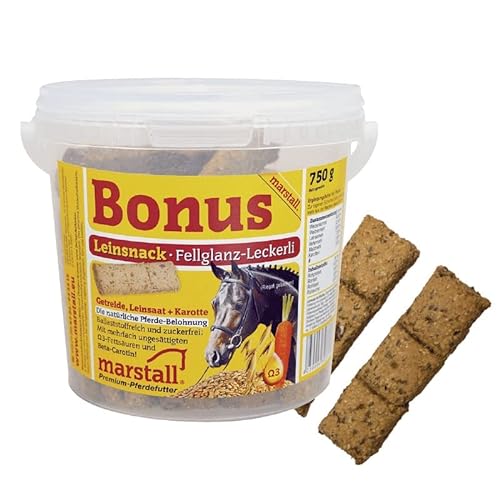 marstall Premium-Pferdefutter Bonus Leinsnack, 1er Pack (1 x 5 kilograms) von marstall Premium-Pferdefutter