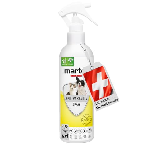 Martec PET CARE Anti-Parasitenspray 250ml | Für Katzen und Hunde | Insektenspray | Gegen Zecken, Milben & Flöhe | Auf pflanzlicher Basis von martec PET CARE