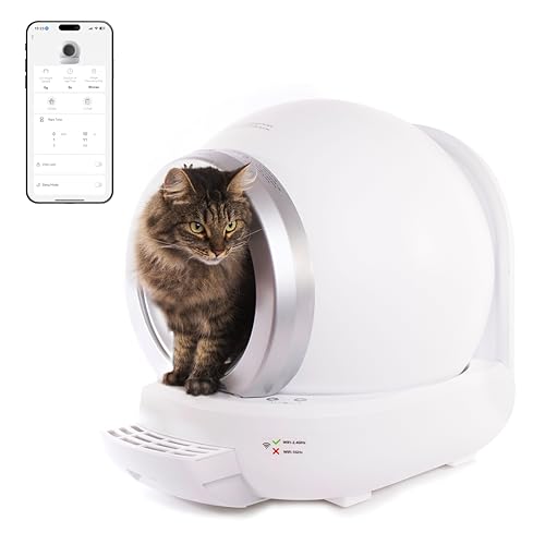 MARTIN, Selbstreinigende Katzentoilette, Fassungsvermögen 65 l, steuerbar über mobile Anwendung, intelligente Reinigung, geruchlos, leise MARTIN, Selbstreinigende Katzentoilette, Fassungsvermögen 65 l, steuerbar über mobile Anwendung, intelligente Reinigung, geruchlos, leise von martin