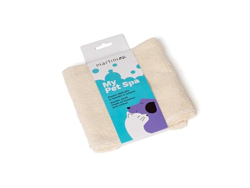 martini SPA - My Pet Spa - Delikatisches Tuch aus Bambus und Baumwolle, 50 x 50 cm, für die Tierpflege, Farbe Beige, 1 Einheit - Made in Italy - martini SPA - My Pet Spa - Delikatisches Tuch aus Bambus und Baumwolle, 50 x 50 cm, für die Tierpflege, Farbe Beige, 1 Einheit - Made in Italy - von Martini Spa