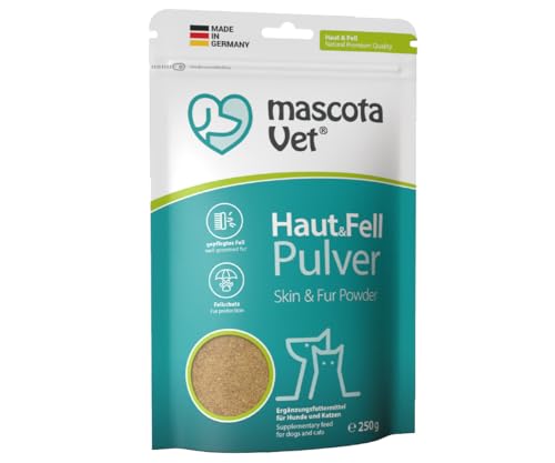 mascota Vet - Haut & Fell Pulver – Mit Insektenprotein & Kräutern, Unterstützung bei Fellwechsel, für glänzendes Fell & gesunde Haut, ideal für Hunde & Katzen mascota Vet - Haut & Fell Pulver – Mit Insektenprotein & Kräutern, Unterstützung bei Fellwechsel, für glänzendes Fell & gesunde Haut, ideal für Hunde & Katzen von mascota Vet