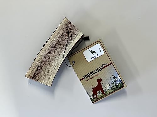 mascota vital - Hirschgeweih - 100% Hirschgeweih - Ideal für die Zahnpflege - 100% Natürlich - Geweih - Kauknochen - Hundespielzeug - Geweih vom Rothirsch (XL (120-160g), halbiert) von mascota vital