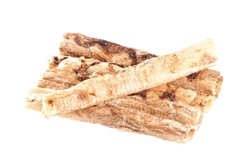 mascota vital - Straußen-Strossen - 100% Strauß, schonend getrocknet - für ernährungssensible Hunde geeignet - für Allergiker geeignet (Straußen-Strossen 200g) von mascota vital