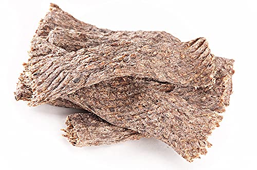mascota vital - Trockenfleisch für Hunde – 100% natürlich & schonend getrocknet – Ohne Zusatzstoffe – Leicht verdaulich– Weicher Kausnack für Welpen, Senioren & Sensible Hunde (REH, 100g) von mascota vital