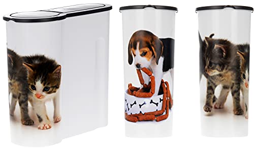 Futterdose für Trockenfutter - 4 Liter - Katzenfutterbox Hundefutterbox Tierfutterdose Katzen Futterdose für Trockenfutter - 4 Liter - Katzenfutterbox Hundefutterbox Tierfutterdose Katzen von matrasa