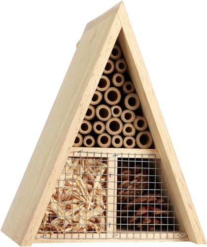 Insektenhotel TRIGONO für Käfer und Wildbienen - Bienenhotel Käferhotel 17x12x21 cm von matrasa