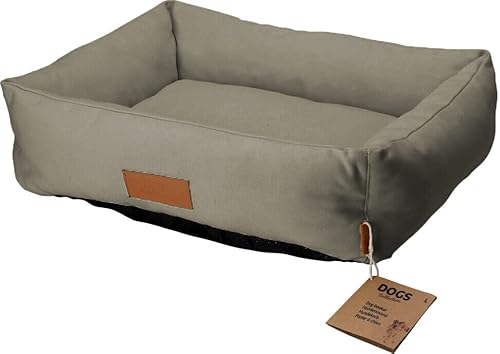 matrasa Hundebett Katzenbett 40x50cm - Katzenkorb Hundekorb mit rutschhemmender Unterseite Taupe von matrasa