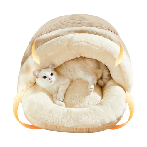mawel Katzenbett aus Cord – Katzenbett aus Kordsamt, halbgeschlossenes Katzenversteckbett, Slipper-Form, Fleece-Futter, Kätzchenbett, Höhle, Komfort-Cord, Katzenversteck Kätzchenbett, Höhle für Maus, mawel Katzenbett aus Cord – Katzenbett aus Kordsamt, halbgeschlossenes Katzenversteckbett, Slipper-Form, Fleece-Futter, Kätzchenbett, Höhle, Komfort-Cord, Katzenversteck Kätzchenbett, Höhle für Maus, von mawel