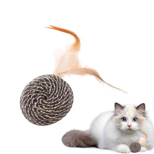 Katzenballspielzeug – Kätzchen Zahnspielzeug | interaktives Katzenfederspielzeug, Katzenfederball für Training, Jagd, drinnen draußen, Kauen, Training, max spielen Katzenballspielzeug – Kätzchen Zahnspielzeug | interaktives Katzenfederspielzeug, Katzenfederball für Training, Jagd, drinnen draußen, Kauen, Training, max spielen von maxal
