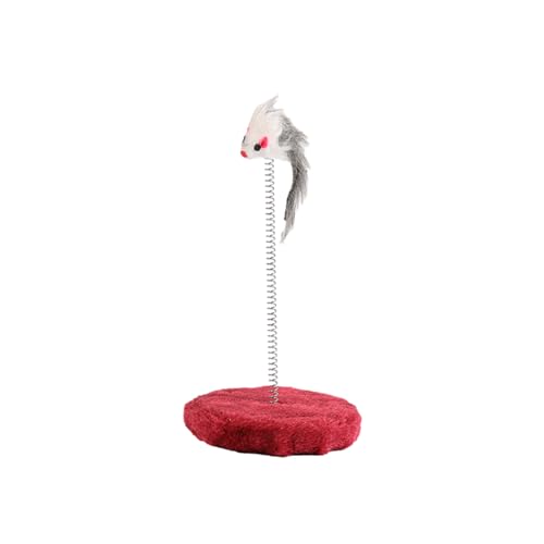 Katzenkrabbe Frühling Spielzeug, Rundes Katzenkratzbrett, Weiche Haustier-Kratzen mit Federmaus Plüsch, Bequemes Karton Kratzspielzeug, Interaktives Katzenkratzkissen für Katzenmöbelschutz Katzenkrabbe Frühling Spielzeug, Rundes Katzenkratzbrett, Weiche Haustier-Kratzen mit Federmaus Plüsch, Bequemes Karton Kratzspielzeug, Interaktives Katzenkratzkissen für Katzenmöbelschutz von maxal