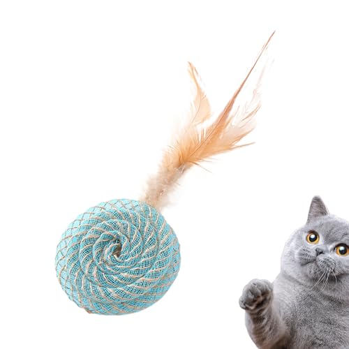 maxal Federball-Spielzeug für Katzen, Kätzchen-Zahnspielzeug, interaktives Katzenspielzeug, lustiges Katzenspielzeug für drinnen und draußen maxal Federball-Spielzeug für Katzen, Kätzchen-Zahnspielzeug, interaktives Katzenspielzeug, lustiges Katzenspielzeug für drinnen und draußen von maxal