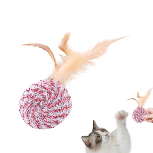 maxal Katzenballspielzeug, lustiges Katzenspielzeug, interaktives Katzenfederspielzeug, Katzenfederspielzeug, Katzenfederball für Training, Jagd, drinnen und draußen, Kauen, Training, Spielen maxal Katzenballspielzeug, lustiges Katzenspielzeug, interaktives Katzenfederspielzeug, Katzenfederspielzeug, Katzenfederball für Training, Jagd, drinnen und draußen, Kauen, Training, Spielen von maxal
