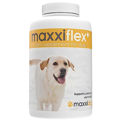 maxxiflex+ Gelenktabletten für Hunde – Teufelskralle, MSM, Glucosamin, Hyaluronsäure, Chondroitin, Bromelain, Kurkuma – 120 Stück maxxiflex+ Gelenktabletten für Hunde – Teufelskralle, MSM, Glucosamin, Hyaluronsäure, Chondroitin, Bromelain, Kurkuma – 120 Stück von maxxipaws