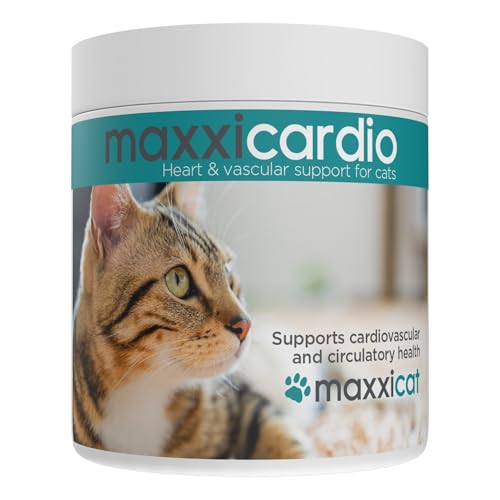maxxipaws maxxicardio Herz- und Kreislauf Ergänzungsfuttermittel in Pulverform für Katzen, 90 g von maxxipaws