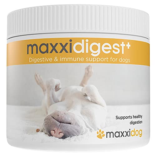 maxxipaws maxxidigest+ Probiotische & präbiotische Pulverergänzung - Verdauungs- und Immununterstützung für Hunde, 200g von maxxipaws