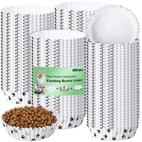 meekoo Einweg-Futternäpfe für Haustiere, 600 Stück, Pfotenfutter, kleine Papiernäpfe für kleine Hunde, Welpen, Katzen, Futternapf, Nassfutter, Futterstation, 10,2 x 3,1 cm meekoo Einweg-Futternäpfe für Haustiere, 600 Stück, Pfotenfutter, kleine Papiernäpfe für kleine Hunde, Welpen, Katzen, Futternapf, Nassfutter, Futterstation, 10,2 x 3,1 cm von meekoo