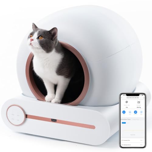 Megonia Automatisches Elektrisches Katzenklo Selbstreinigend: APP-Fernsteuerung WiFi 2.4GHz 65L Sammelbehälter Radarsensor für Mehreren Katzen Wohnung Badezimmer mit Kitten Megonia Automatisches Elektrisches Katzenklo Selbstreinigend: APP-Fernsteuerung WiFi 2.4GHz 65L Sammelbehälter Radarsensor für Mehreren Katzen Wohnung Badezimmer mit Kitten von megonia