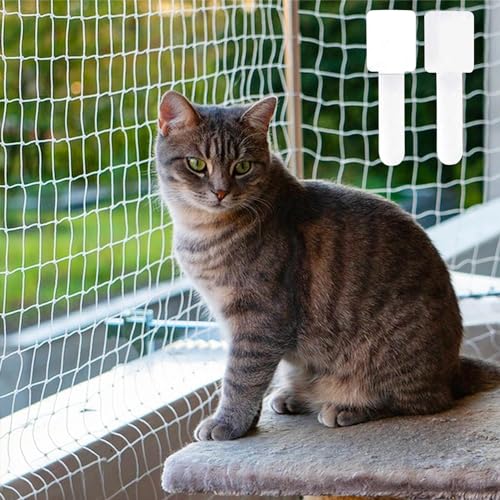 Katzennetz für Balkon Ohne Bohren 5x5m Katzenschutznetz Transparent 2.5cm Lochdurchmesser Balkonnetz für Katzen Nylon Balkonschutznetz Katzennetz für Balkon und Fenster mit Selbstklebendes Klettband Katzennetz für Balkon Ohne Bohren 5x5m Katzenschutznetz Transparent 2.5cm Lochdurchmesser Balkonnetz für Katzen Nylon Balkonschutznetz Katzennetz für Balkon und Fenster mit Selbstklebendes Klettband von mellystore