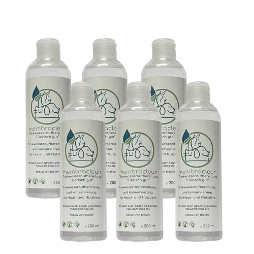 6 x membraclean Trinkwasseraufbereitung Tierisch gut 250 ml, Nutz- & Haustier von membraclean
