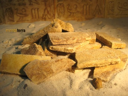 Ägyptische Bruchsteine, 350 Gr. für Terrarien Deko von mentaterra