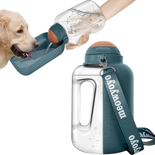 Meowyoyo Tragbare Hunde-Wasserflasche, 1,4 l / 963 ml, leicht, auslaufsicher, Reise-Wasserflasche mit großem Trinknapf für unterwegs, für kleine, mittelgroße und große Hunde, Outdoor-Spaziergänge, Meowyoyo Tragbare Hunde-Wasserflasche, 1,4 l / 963 ml, leicht, auslaufsicher, Reise-Wasserflasche mit großem Trinknapf für unterwegs, für kleine, mittelgroße und große Hunde, Outdoor-Spaziergänge, von meowyoyo