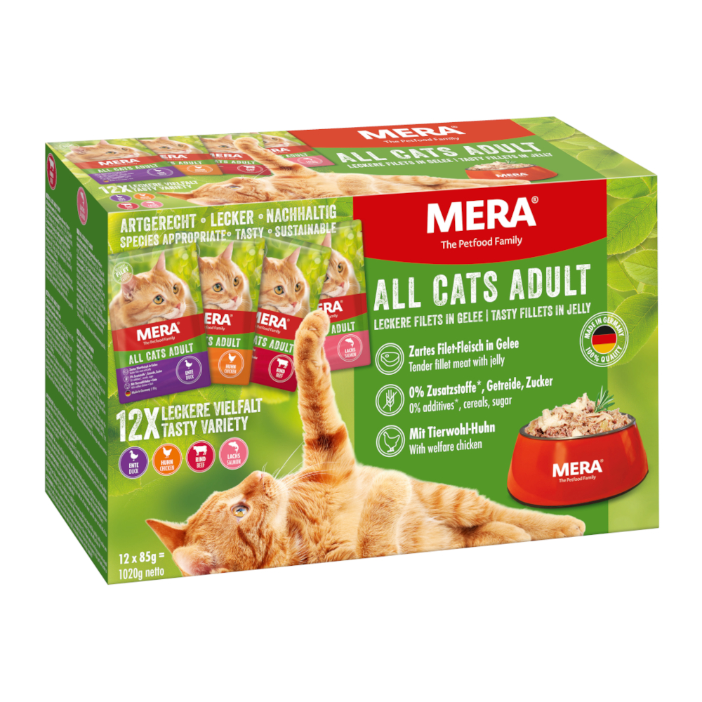 mera Cats Adult Mixpaket 12 x 85g - 12 x 85 g mera Cats Adult Mixpaket 12 x 85g - 12 x 85 g von mera