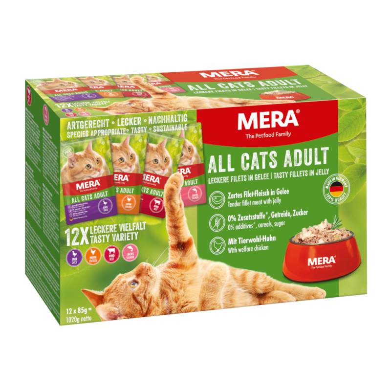 mera Cats Adult Mixpaket 12 x 85g - Sparpaket: 24 x 85 g von mera