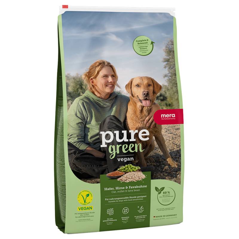 mera pure green Adult vegan Hafer, Hirse & Favabohne - 10 kg von mera