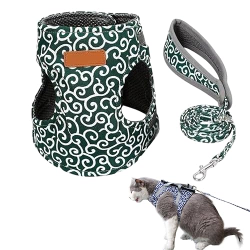 Neues Brustgeschirr mit Leine für Katzen und Hunde (2025), Rutschfester Brustgurt, verstellbar, geeignet für große und kleine Katzen und Hunde von mfhrnjn